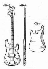 Bass Fender Guitar Guitars Precision Wikipedia Jazz Choose Board sketch template