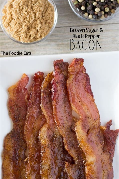 brown sugar bacon with cracked black pepper recipe