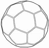 Ball Outline Soccer Coloring Wecoloringpage sketch template