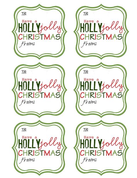 mommy  day crafter  night  printable christmas gift tags