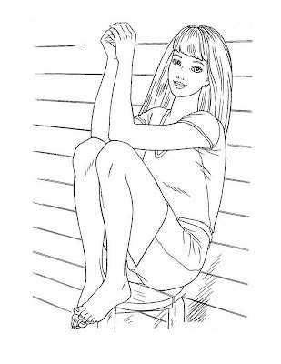 math coloring sheets barbie coloring pages  barbie coloring pages