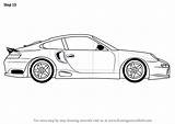 Porsche Car Side Draw Drawing Step Cars Sports Tutorial Necessary Improvements Finish Make sketch template