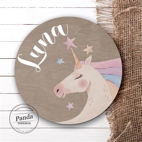 personalized unicorn  sign   girls room custom etsy