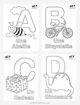 Alphabet French Coloring Pages Printables Worksheets Kids Mr Learning Immersion Printable Preschool Kindergarten Spanish Class Flashcards Activities Mrprintables Bible Choose sketch template