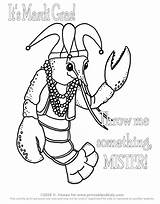 Coloring Getdrawings Crayfish Crawfish sketch template