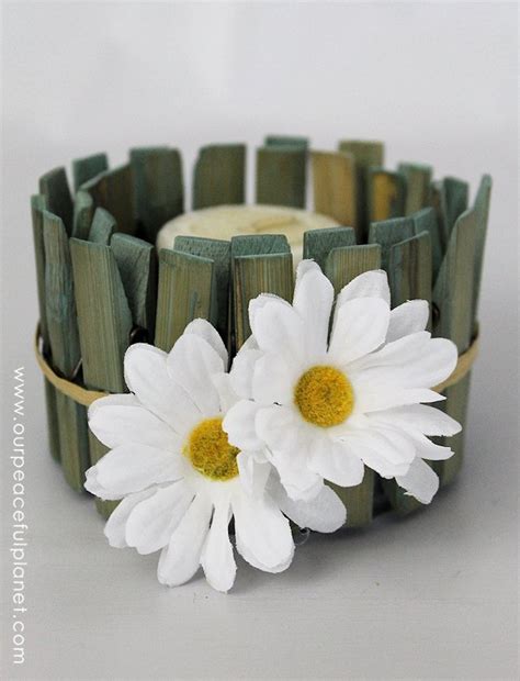 5 Minute Stylish Clothespin Craft Container
