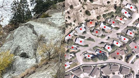 properties evacuated  precarious rock looms  penticton homes