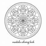Circular Mandala Adult sketch template