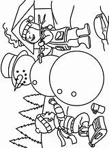 Coloring Snowman Pages Kids Printable Line Coloring4free Building Color Drawing Winter Print Making Getdrawings Library Clipart Popular Cartoon Fun sketch template