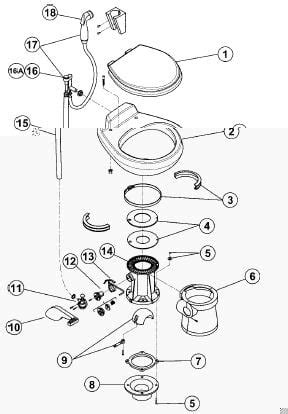 dometic rv toilet parts diagrams qa  dometic  toilet model