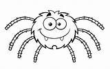 Spiders Aranha Smiling Araña Bestcoloringpagesforkids Fangs Dangling sketch template