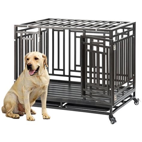 dog cage  medium dogs heavy duty outdoor metal pet dog cage   locks pet crate