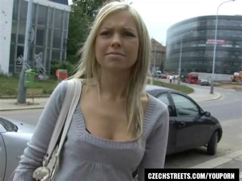 czech streets hanka blonde handjob public porn 7 min