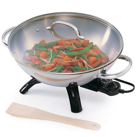 stainless steel electric wok wok presto