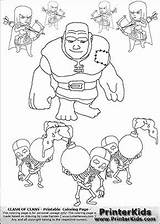 Pages Coloring Clash Clans Rider Hog Template sketch template