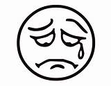 Mewarnai Sad Emotion Emoticon Emojis Paud Macam Coloringtop Face5 Musings Waffle sketch template