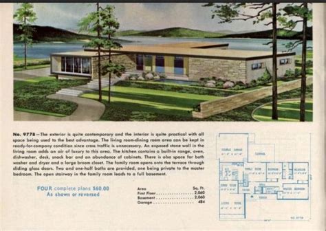pin  james stewart  atomic ranch  vintage house plans building plans house