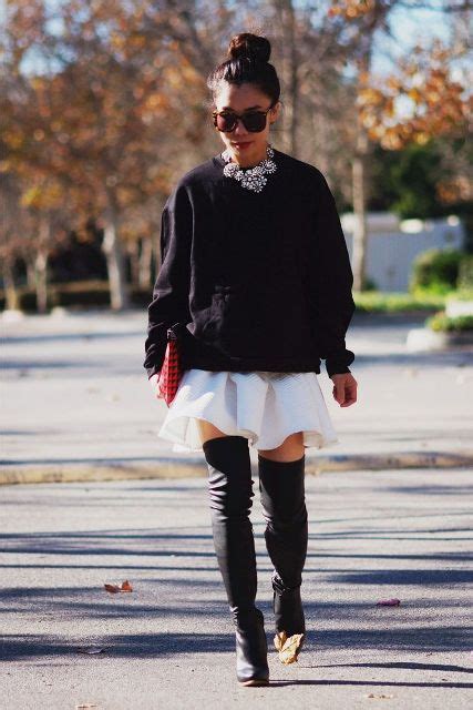 20 sexy fall outfits with thigh high boots to try this season styleoholic