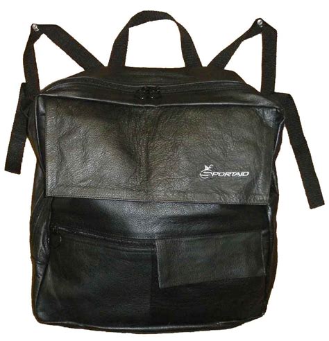 sportaid leather backpack wheelchair bag