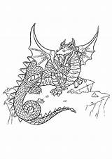 Draak Kleurplaat Dragon sketch template