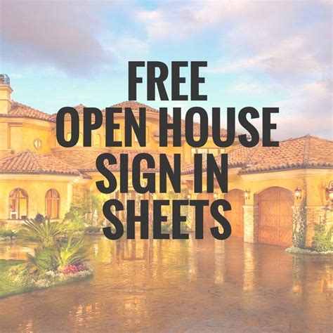 simple open house sign  sheet templates  agents open