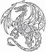 Coloring Dragon Pages Patterns Printable Embroidery Mandala Quilling Tattoo Pdf Color Adult Dragons Doodle Paper Book Designs Sheets Pattern Adults sketch template