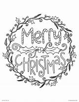 Coloring Pages Christmas Happy Holidays Merry Adults Holiday Drawing Printable Color Wreath Getdrawings Kids Getcolorings Characters sketch template