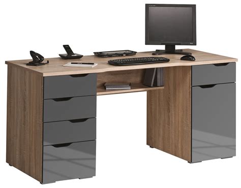 maja marlborough oak grey computer desk