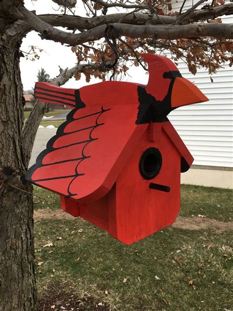 cardinal birdhouse etsy unique bird houses bird house bird houses