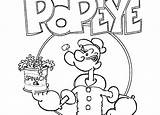 Popeye Pea sketch template
