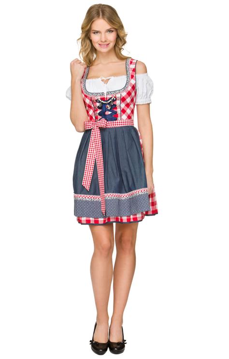 dirndl german austrian bavarian dress oktoberfest beer girl costume