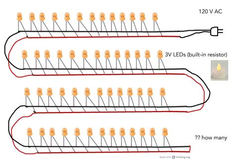 power supply   leds  parallel electrical engineering stack exchange