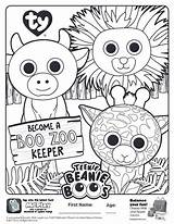 Coloring Beanie Pages Boo Boos Meal Happy Teenie Mcdonalds Colouring Mcdonald Printable Sheets Colorear Sheet Para Toys Babies Zoo Rocks sketch template