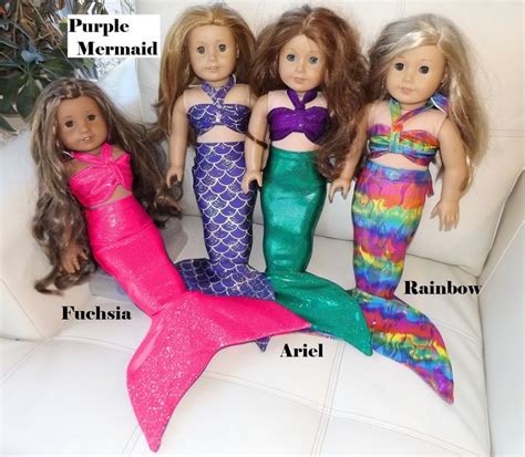 mermaid tail doll outfit for 18 dolls similar to etsy