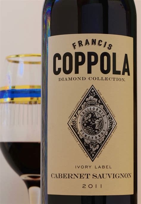 hampshire wine man francis coppolas ivory label  cabenet sauvignon