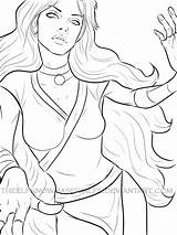 Katara Lineart sketch template