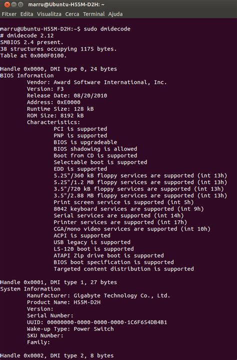 dmidecode informacion de hardware en linux informatica en mi casa