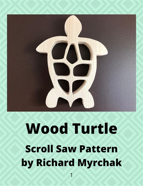 wooden turtle   words wood turtle scroll  pattern