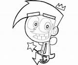Coloring Fairly Cosmo Oddparents Odd Parents Pages Cartoon Smile Popular Library Clipart sketch template