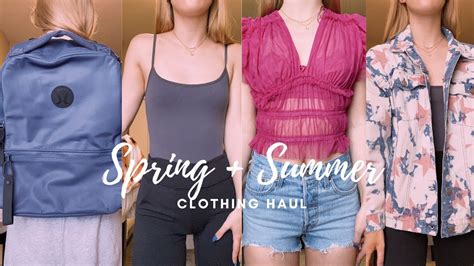 spring summer try on clothing haul youtube