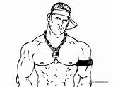Coloring Pages Wwe Wrestlers Popular sketch template
