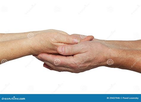 hands  elderly woman  hands  elderly man stock photo image  assistance