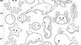 Sea Animals Templates Animal Printable Coloring Jejak Ransel Salvo sketch template