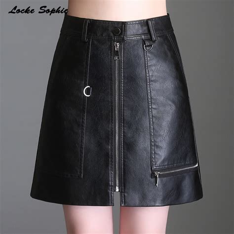 hight waist women s plus size leather pencil skirts 2018 winter faux