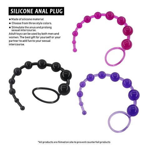 Long Plug Anal 10 Beads For Beginner Vaginal Stimulate Tpr Anal Plug