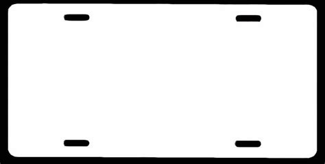 blanklicenseplatetemplate template printable powerpoint