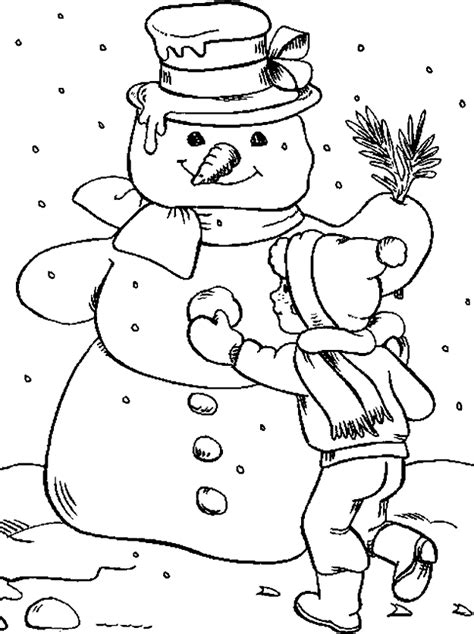 coloring pages  snowman coloring home