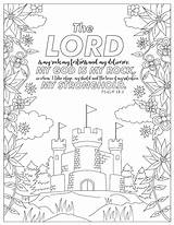 Psalm Coloring sketch template