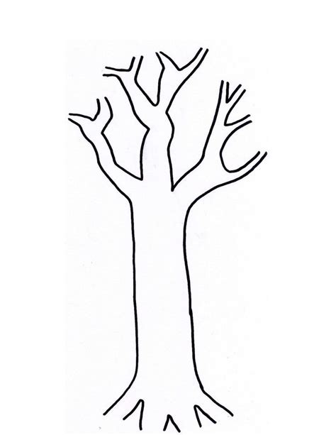 tree trunk coloring page clipart