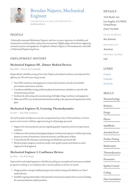 mechanical engineer resume  mechanical engineer resume